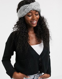 Серая повязка на голову ASOS DESIGN-Серый