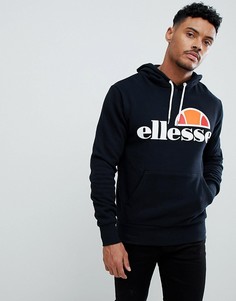 Худи черного цвета с классическим логотипом ellesse-Черный