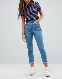 Синие джинсы в винтажном стиле Noisy May-Синий