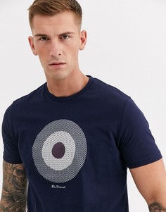 Футболка с логотипом Ben Sherman-Темно-синий