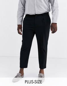 Черные зауженные брюки ASOS DESIGN Plus-Черный
