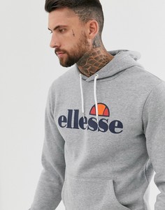 Худи серого цвета с классическим логотипом ellesse-Серый