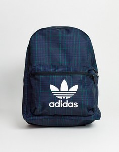 Рюкзак в клетку тартан с логотипом-трилистником adidas Originals-Мульти