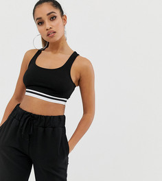 Кроп-топ ASOS DESIGN Petite-Черный