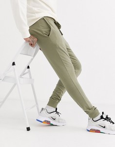 Легкие супероблегающие джоггеры цвета хаки ASOS DESIGN-Зеленый