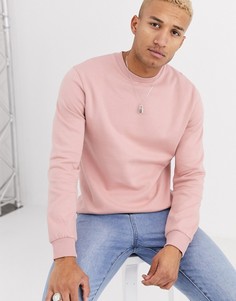 Розовый удлиненный свитшот ASOS DESIGN