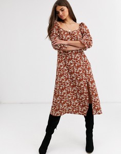 Платье с пышными рукавами Vila-Мульти