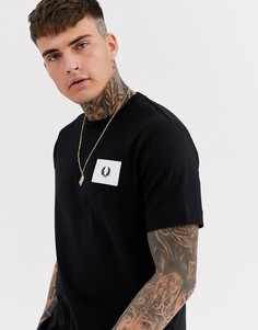 Черная футболка с логотипом Fred Perry-Черный