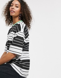 Свободная футболка в полоску ASOS DESIGN-Мульти