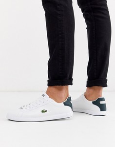 Белые кожаные кроссовки Lacoste Graduate LCR3 118 1-Белый