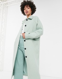 Зеленое oversize-платье миди Monki-Зеленый