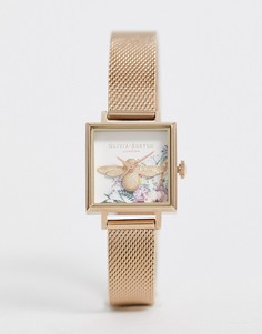 Наручные часы с отделкой в виде пчелы Olivia Burton-Золотой