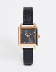 Часы с черным ремешком и квадратным циферблатом Ted Baker-Черный