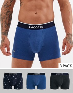 Набор из 3 боксеров-брифов с логотипом Lacoste Colours-Мульти