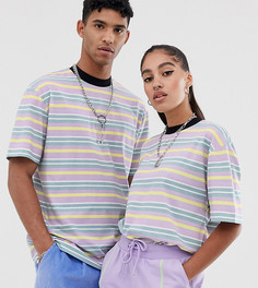 Футболка в полоску COLLUSION Unisex-Мульти