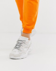 Бело-оранжевые кроссовки Reebok Aztrek-Белый