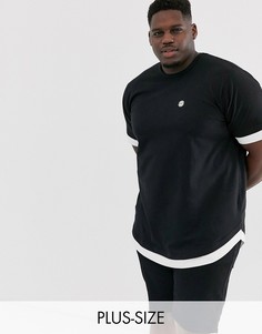 Двухслойная футболка Le Breve Plus-Черный