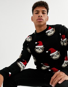 Джемпер с рисунком Another Influence-Черный