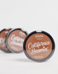 Бронзатор для лица и тела NYX Professional Makeup California Beamin - Golden State-Коричневый