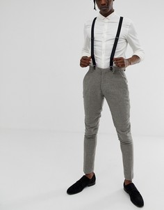 Черные подтяжки ASOS DESIGN wedding-Черный