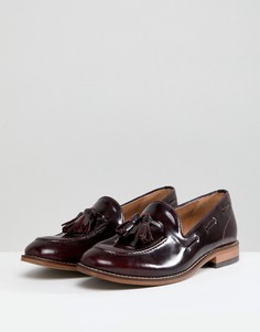 Кожаные туфли на плоской подошве с кисточками H By Hudson-Красный