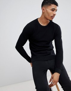 Джемпер с круглым вырезом Jack & Jones Essentials-Черный
