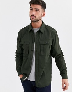 Рубашка навыпуск цвета хаки River Island-Зеленый