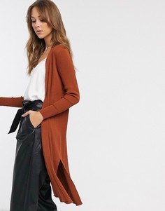 Удлиненный кардиган верблюжьего цвета River Island-Светло-коричневый