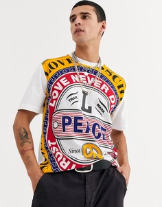 Футболка с принтом Love Moschino-Белый