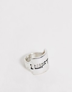 Серебристое кольцо с отделкой в виде логотипа WFTW-Серебряный