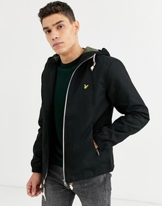 Саржевая куртка с капюшоном Lyle & Scott-Черный