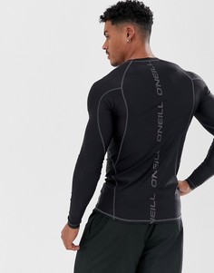 Черный топ с длинными рукавами и логотипом ONeill Skins O`Neill
