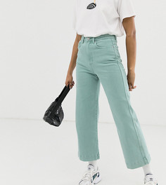 Зеленые широкие джинсы Weekday Veer-Зеленый