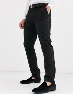 Черные брюки скинни ASOS DESIGN-Черный