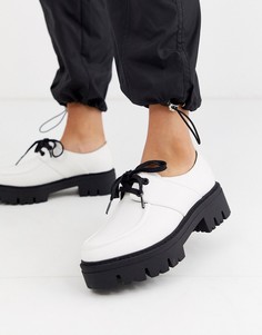 Белые туфли на плоской массивной подошве ASOS DESIGN Map-Белый