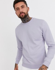 Сиреневый свитшот ASOS DESIGN-Фиолетовый