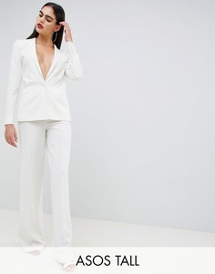 Брюки ASOS DESIGN Tall-Белый