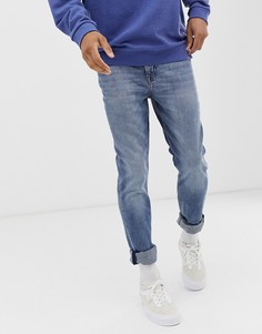 Синие джинсы слим Cheap Monday - sonic-Синий