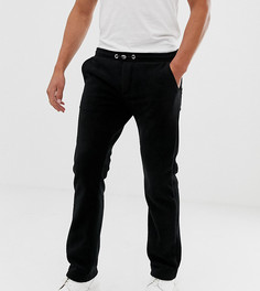 Черные суженные книзу флисовые брюки Noak-Черный