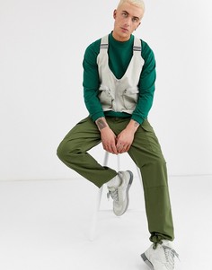 Светло-бежевый жилет с карманами в стиле милитари ASOS DESIGN