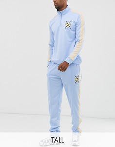 Нежно-голубые спортивные брюки Fila Tall Claudio-Синий