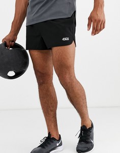 Черные короткие шорты для бега ASOS 4505-Черный