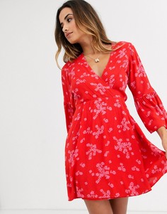 Красное пляжное платье мини Billabong - Divine-Красный