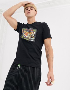 Футболка с принтом Love Moschino-Черный