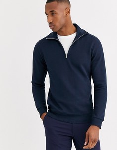 Темно-синий свитшот с молнией Jack & Jones Premium