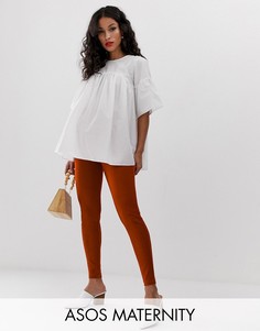 Фактурные леггинсы ASOS DESIGN Maternity-Бежевый