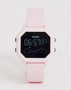 Розовые часы с силиконовым ремешком Nixon A1210 Siren-Розовый