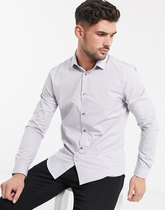 Светло-серая рубашка River Island-Серый