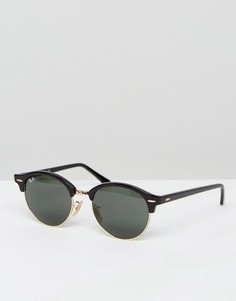 Круглые солнцезащитные очки \клабмастер\" Ray-Ban 0rb4246-Черный