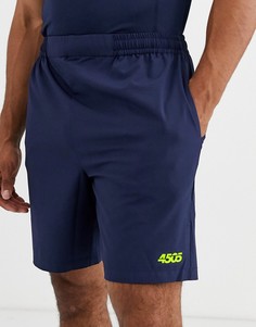 Темно-синие быстросохнущие спортивные шорты ASOS 4505 icon-Темно-синий